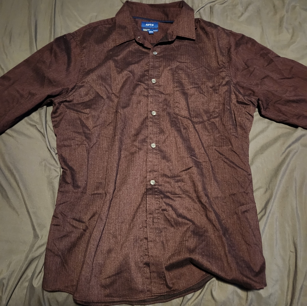 Button down long sleeve slim fit